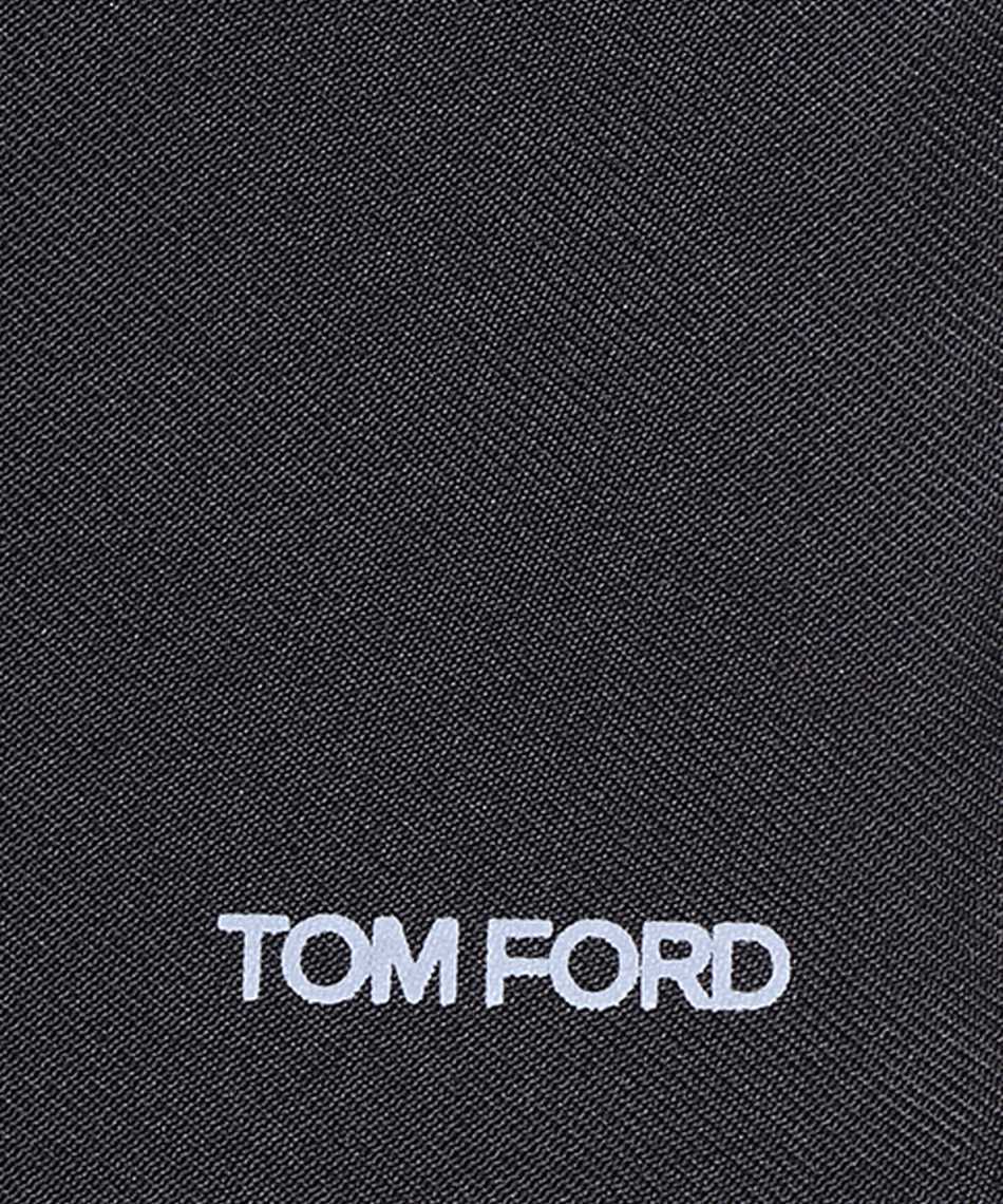 Tom Ford Logo Scarf In Black