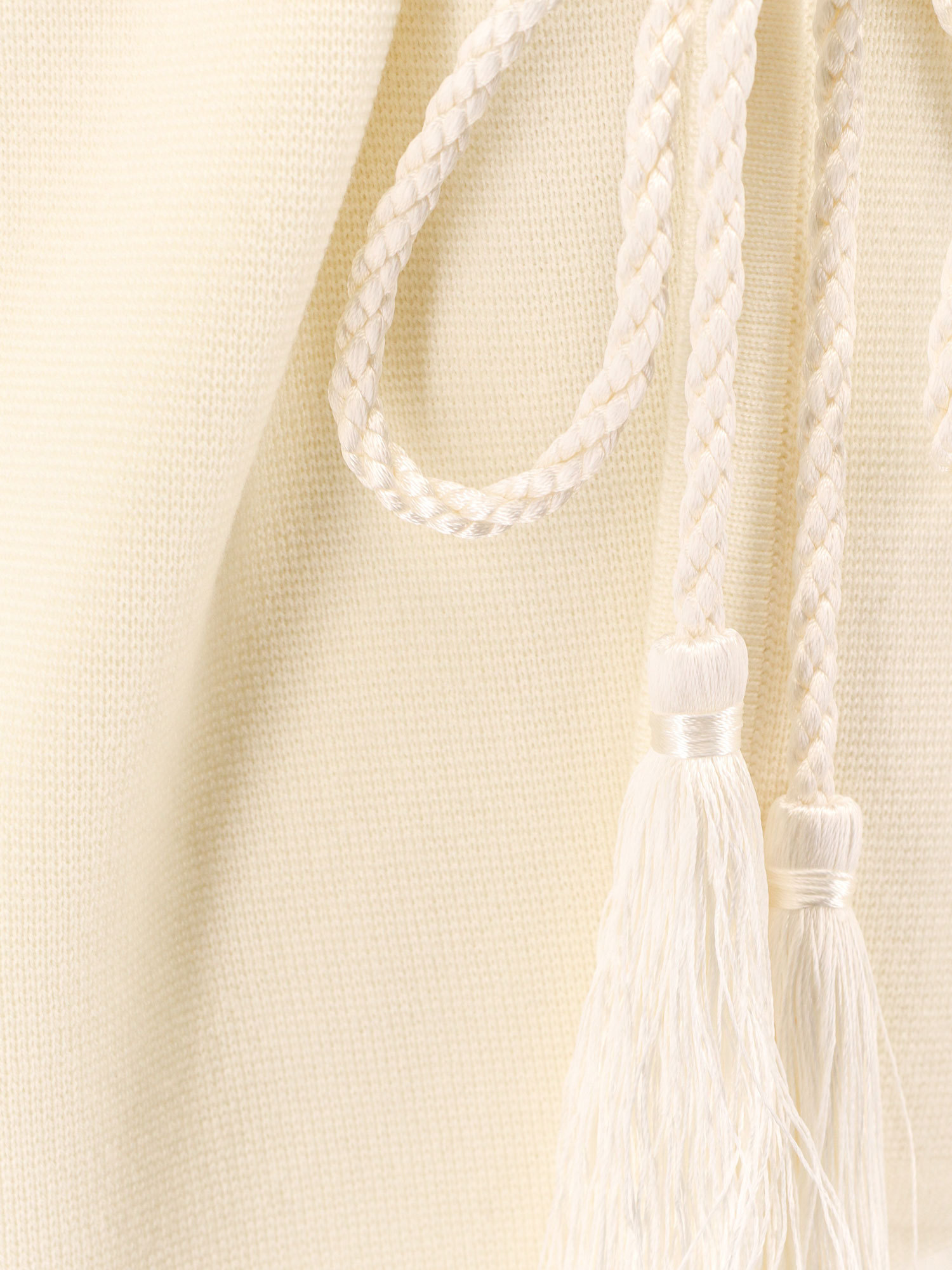 Shop Max Mara Tiberio V-neck Tassel Detailed Cardigan In White
