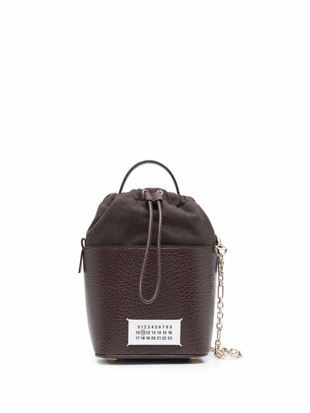 Maison Margiela 5ac Bucket Bag With Application In Black