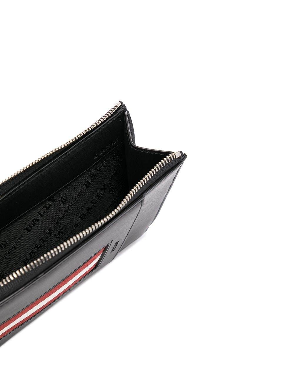 BALLY LOGO-STRIPE LEATHER PHONE CASE