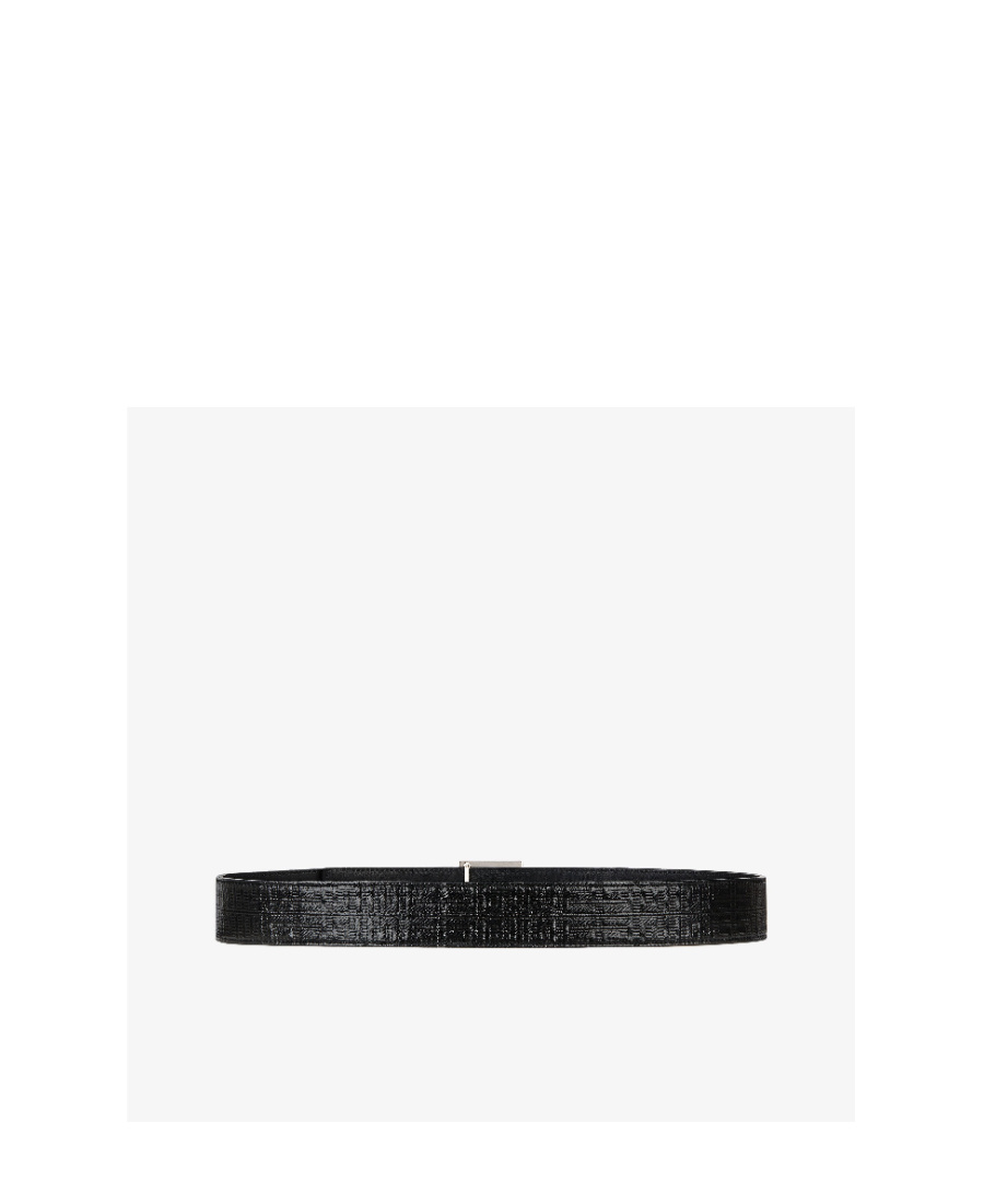 Givenchy 4g Reversible Leather Belt In Black