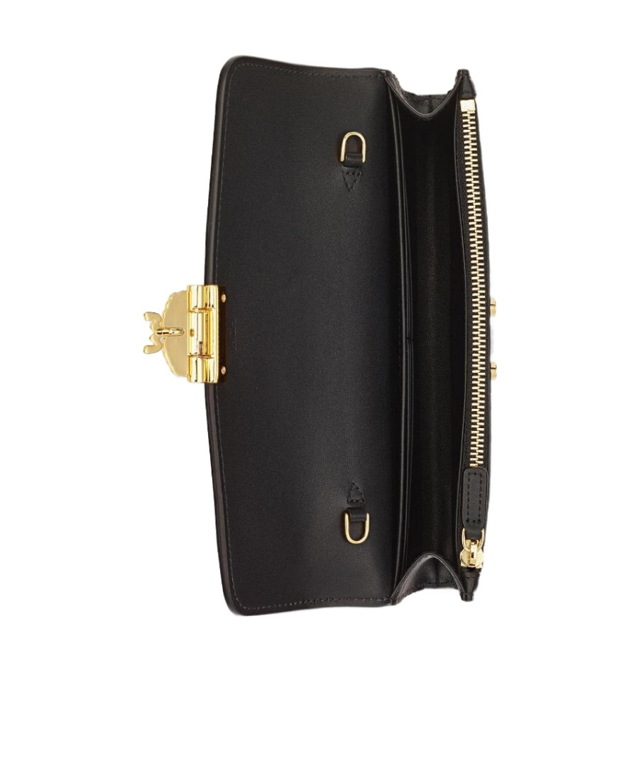 Mcm Large Tracy Flip Shoulder Bag In Black