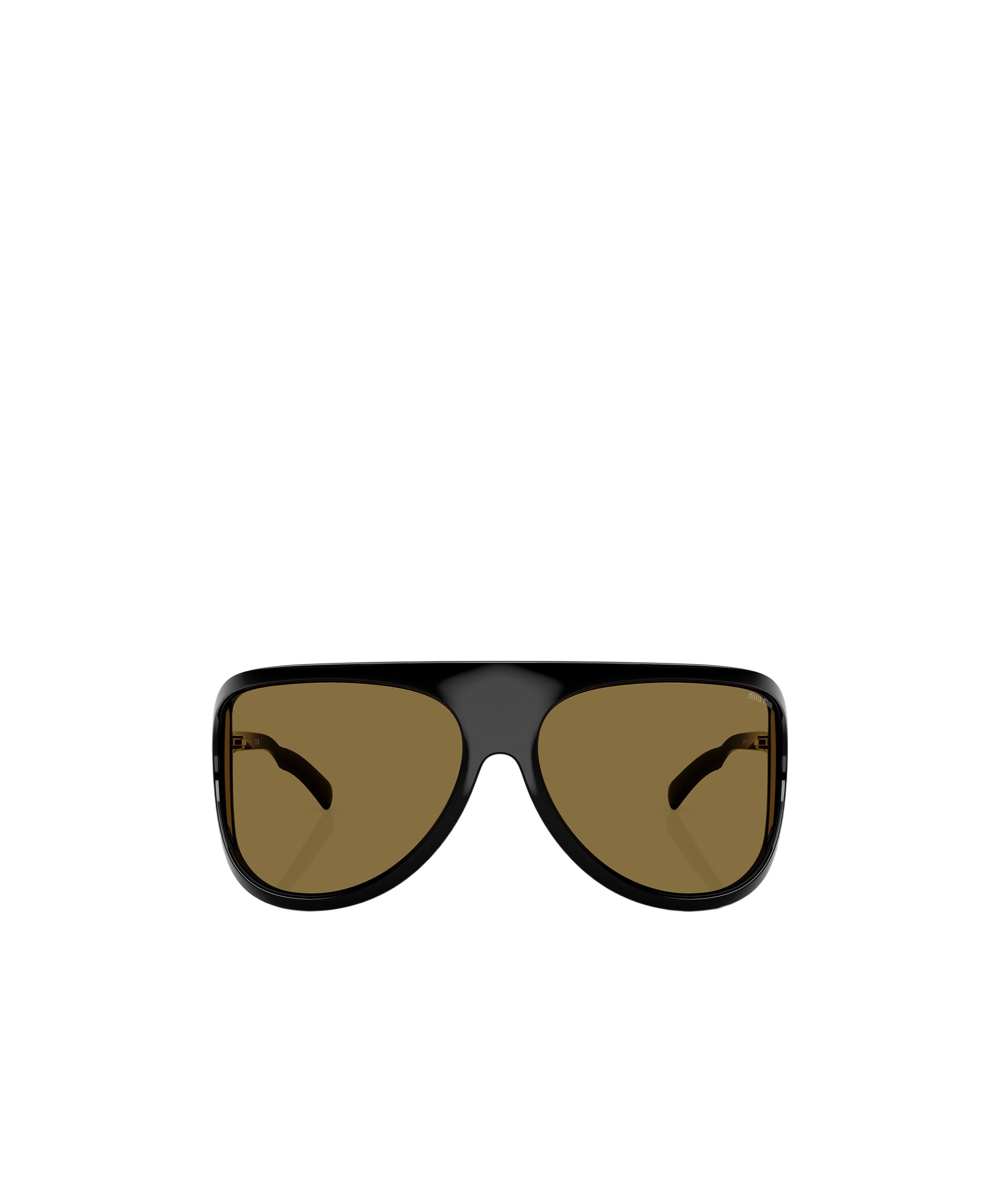 Miu Miu Runway Oversized Aviator Sunglasses In Green