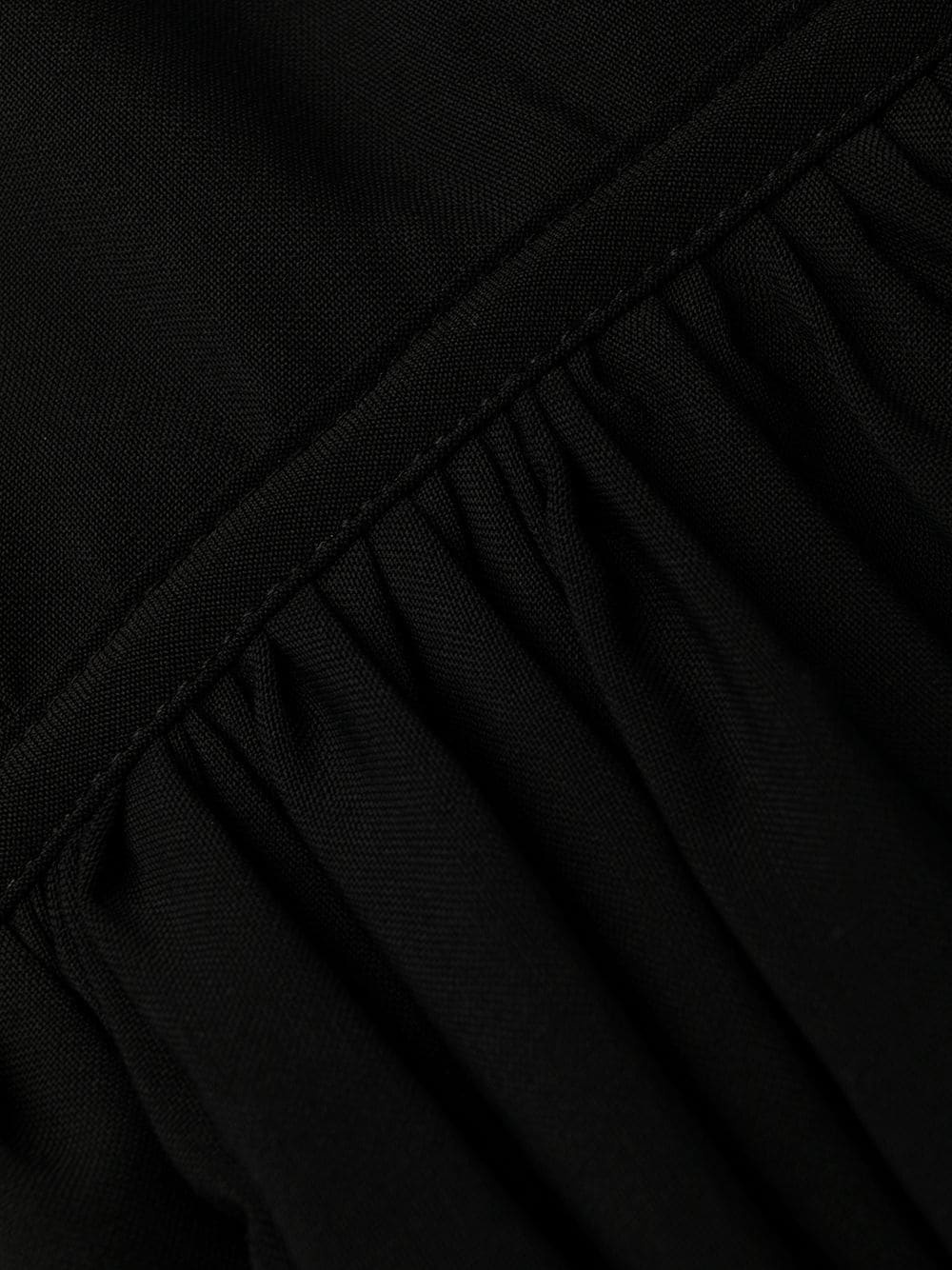 Msgm Long-sleeve Wrap Dress In Black