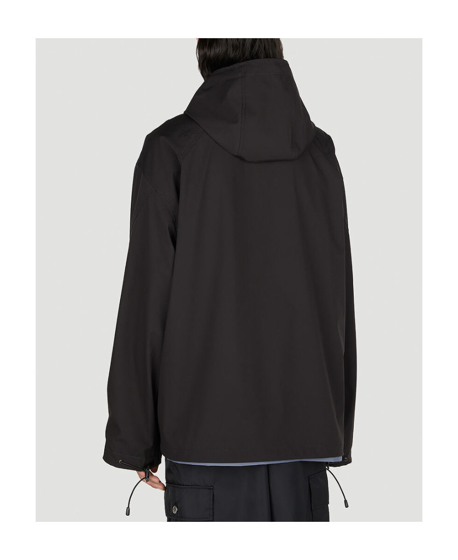 Our Legacy High-neck Hooded Jacket In Black