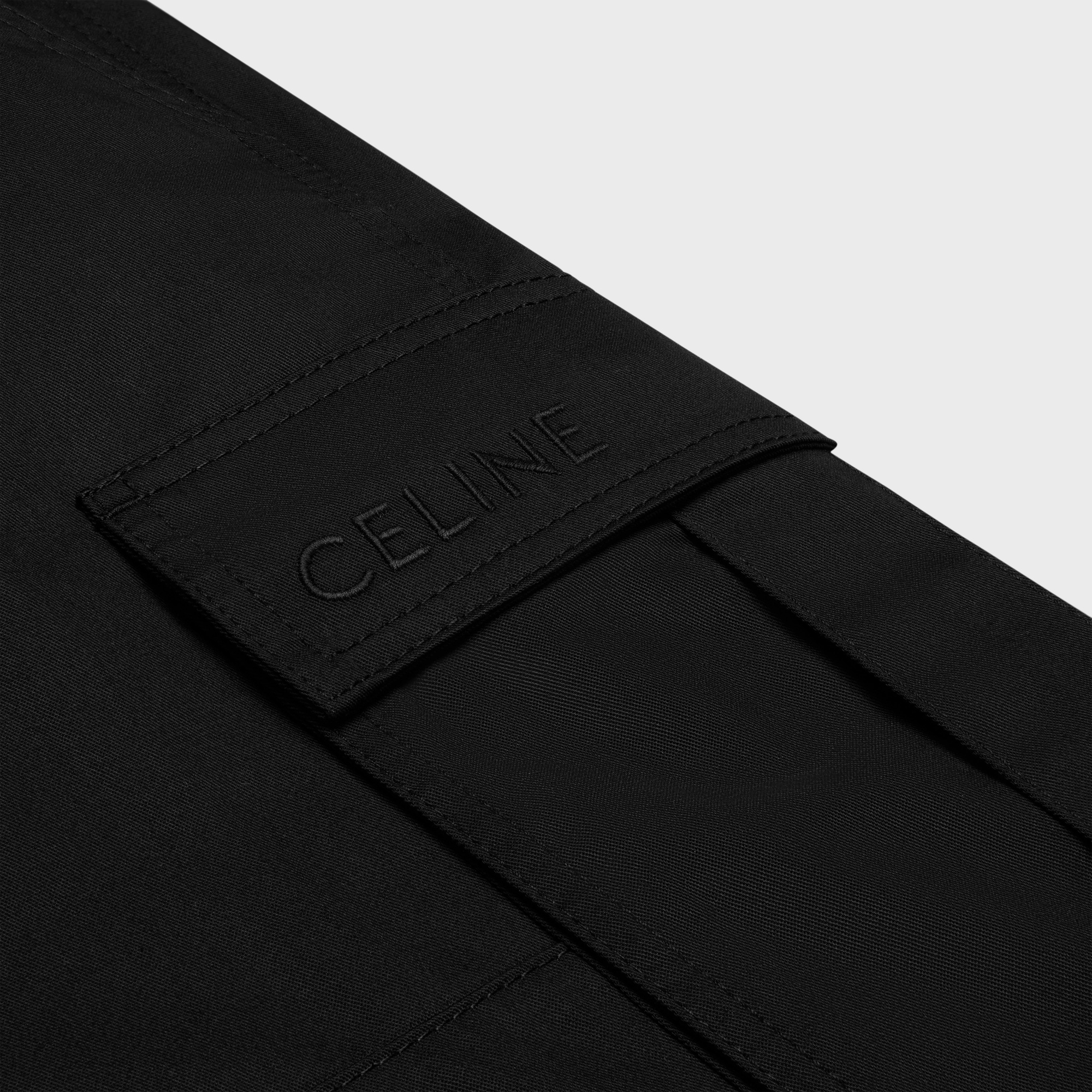 Celine Belt-loop Casual Pants In Black
