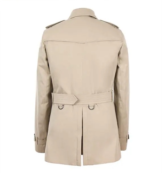 Burberry Logo Trench Coat In Nude