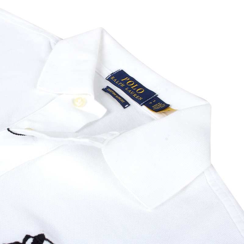 Polo Ralph Lauren White Polo Shirt With Pony Maxi Embroidery On The Front And Numeric Detail On The Sleeve In Cotton M In White