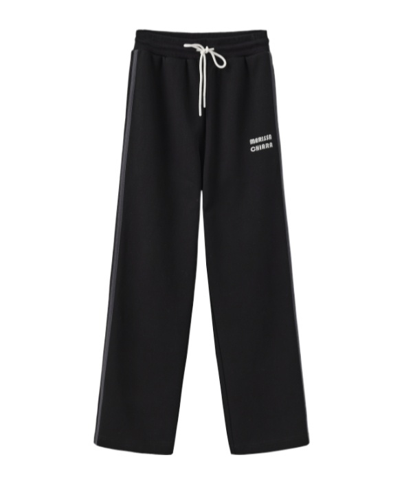 Marissa Chiara Drawstring Sweatpants In Black