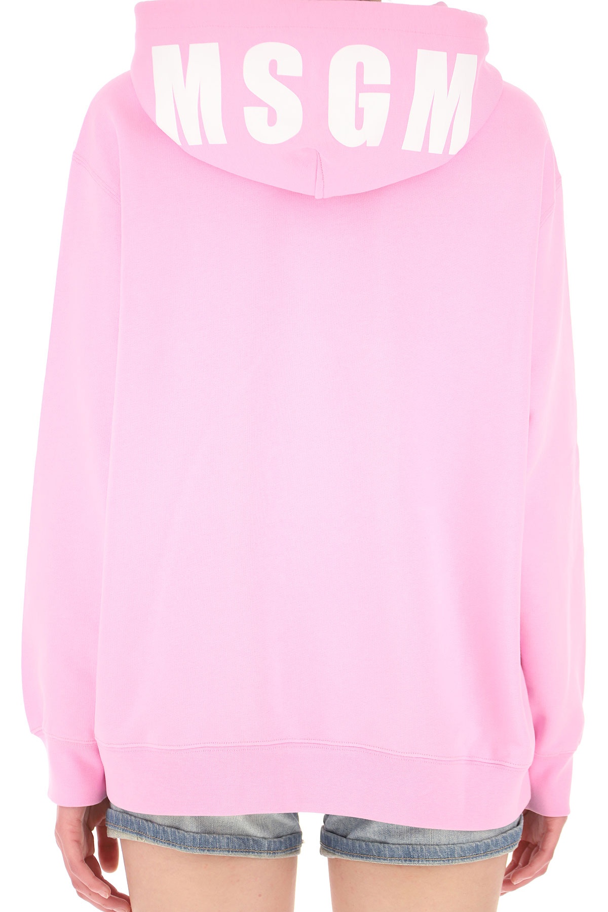 Msgm Logo-print Pullover Hoodie In Pink