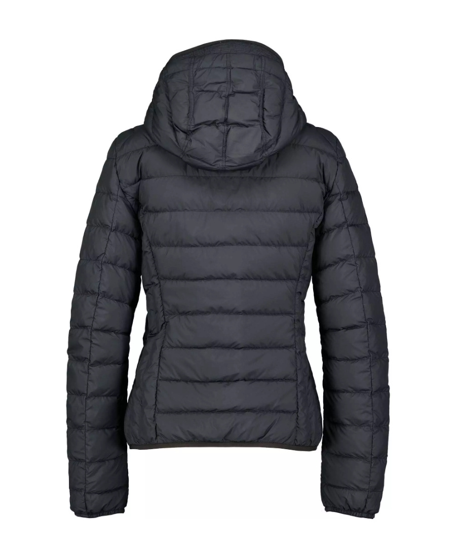 Shop Parajumpers Long-sleeved Hooded Down Jacket In Black