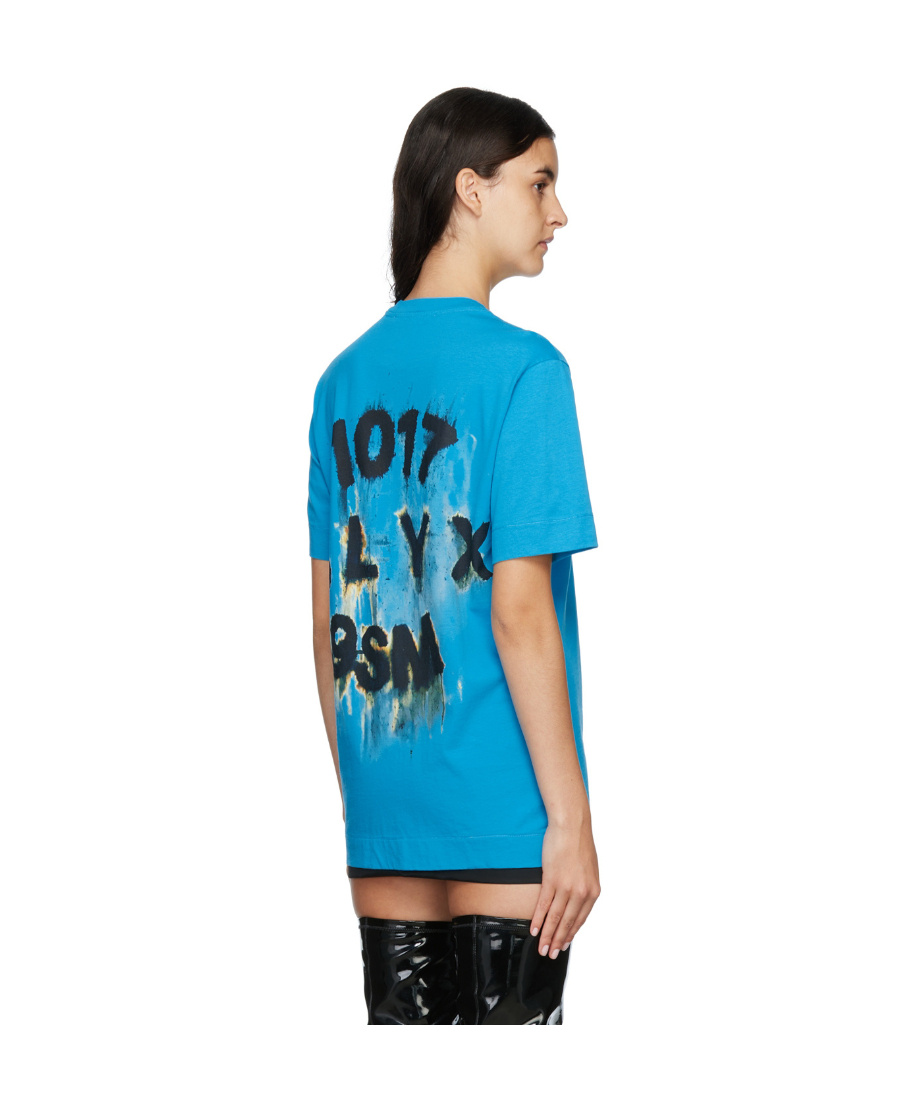 Alyx Logo Printed T-shirt In Blue