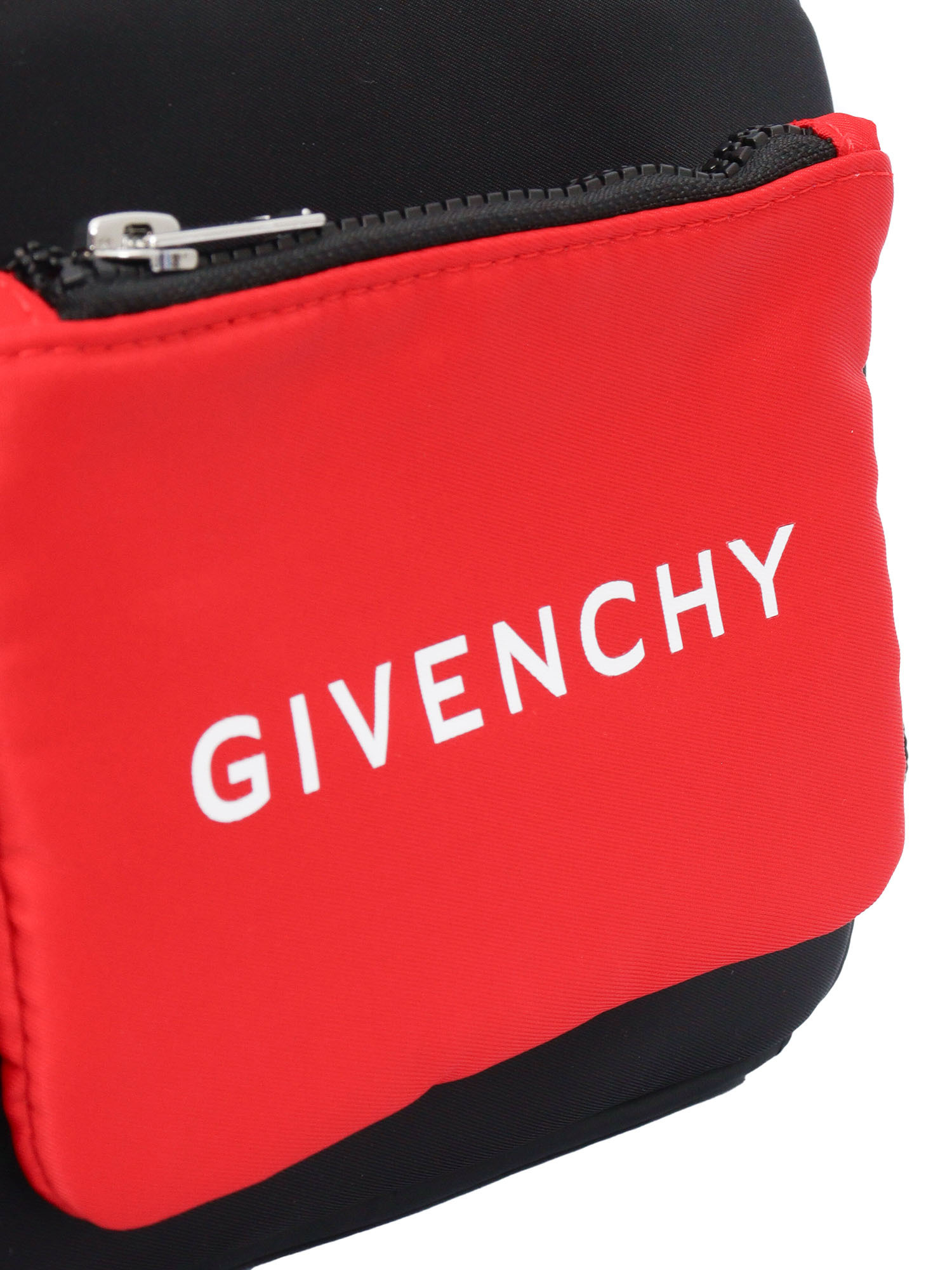 Givenchy Contrast-panel Messenger Bag In Black