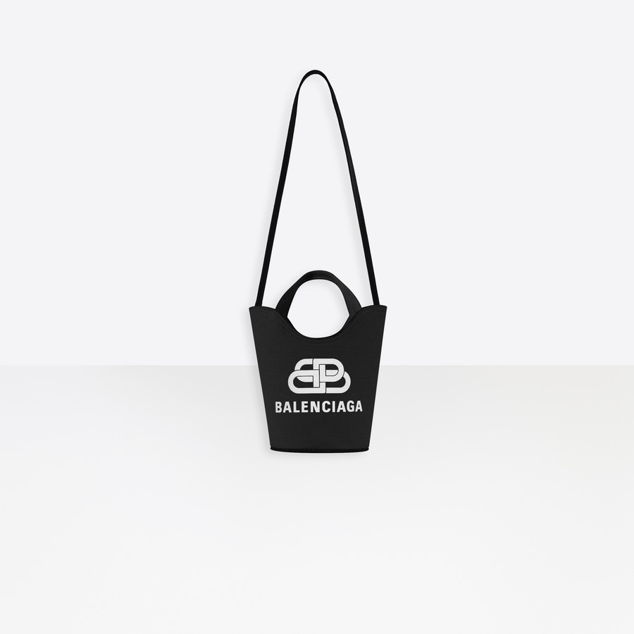 Balenciaga Borsa Tote Wave Xs Handbag In Black