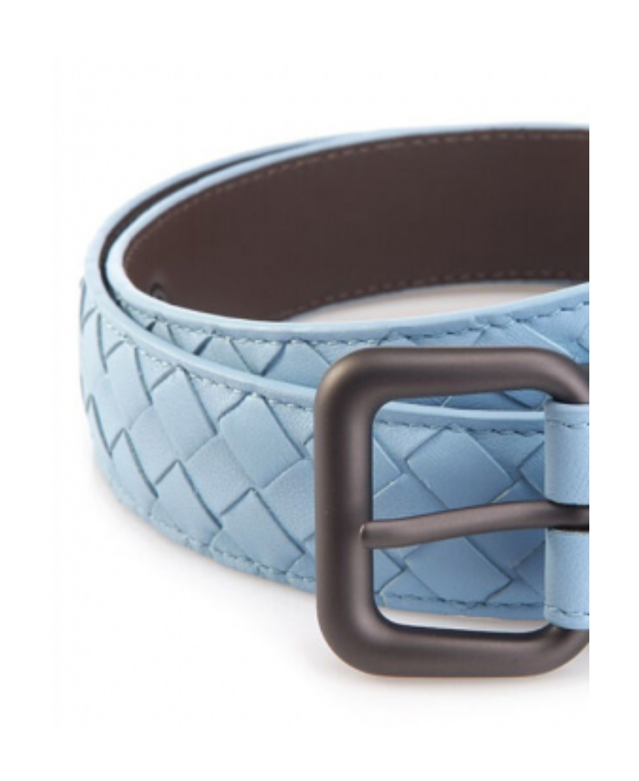 Bottega Veneta Weave A Belt Of Detail In Blue