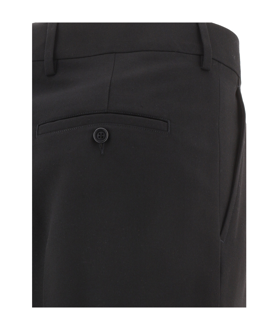 AMI ALEXANDRE MATTIUSSI TAPERED TURN-UP TROUSERS