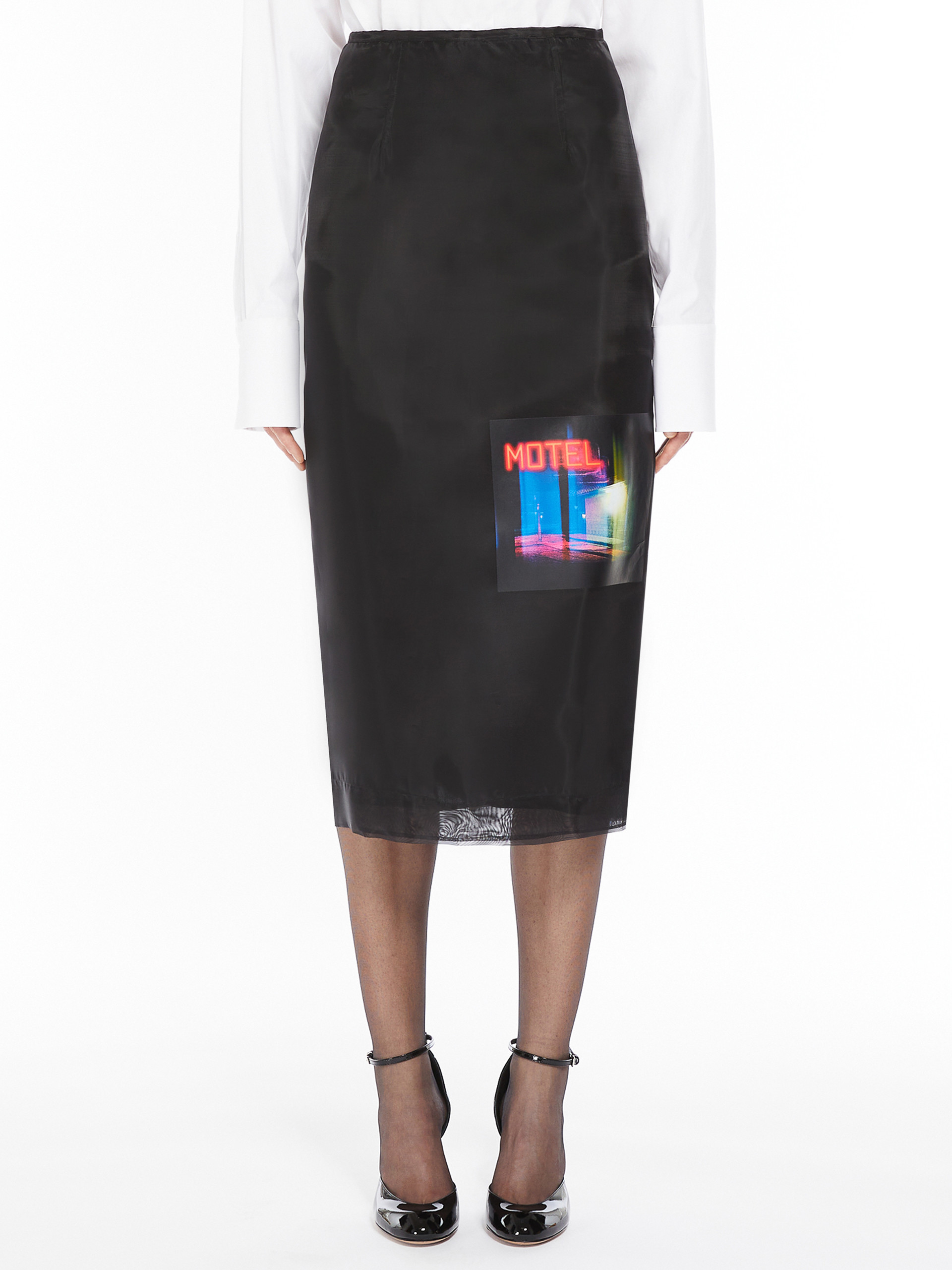 Sportmax Slit Skirt In Black | ModeSens