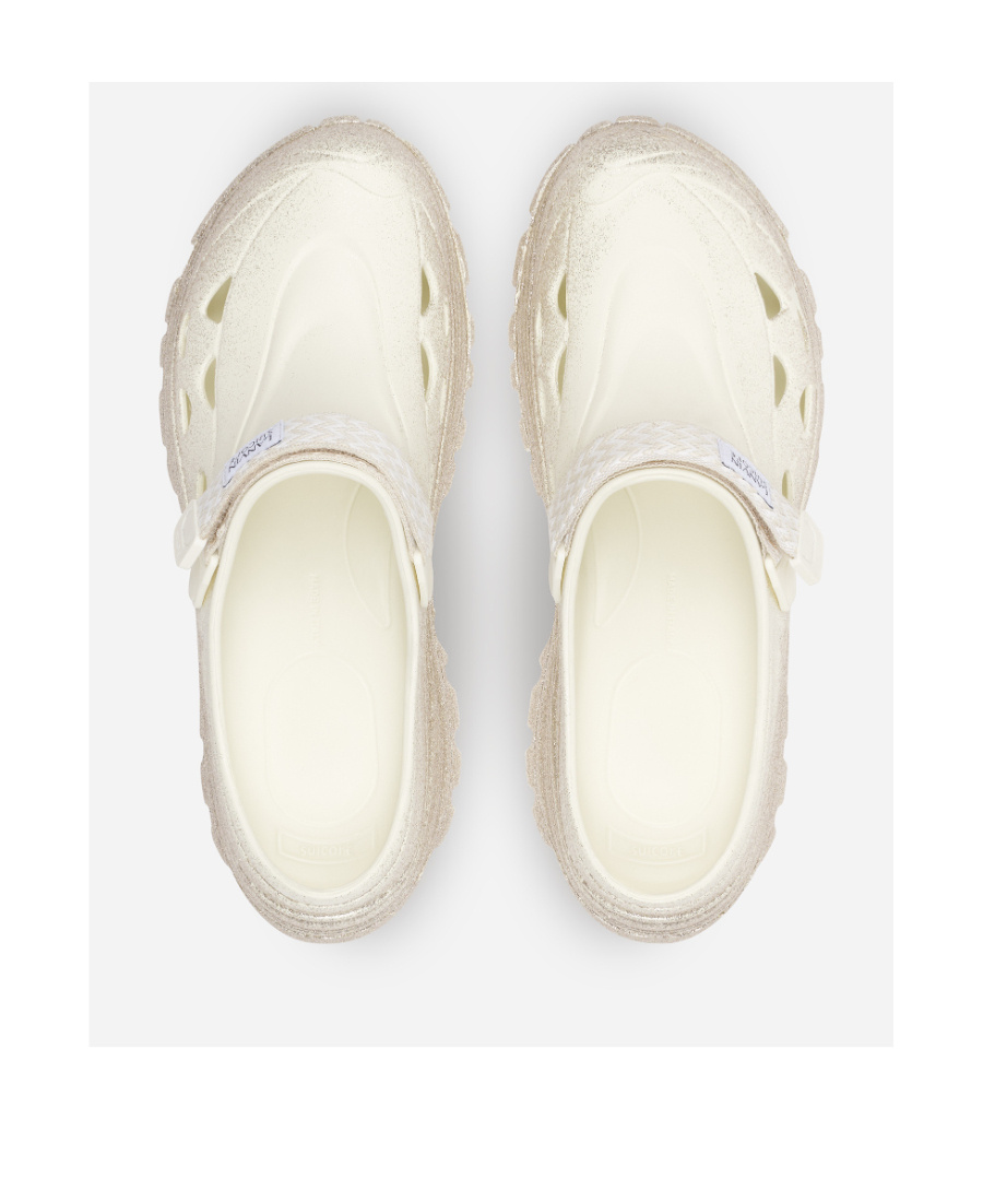 Lanvin Logo Patch Slip-on Slippers In White