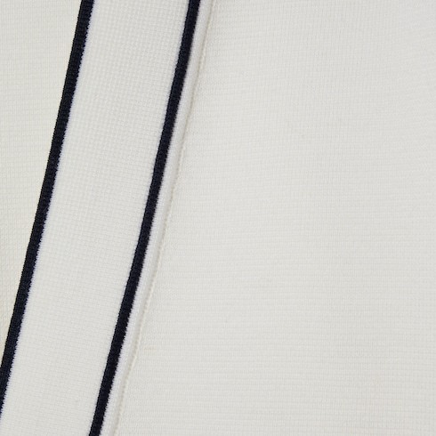 Gucci Incrocio Gg Ribbed-knit Cardigan In White