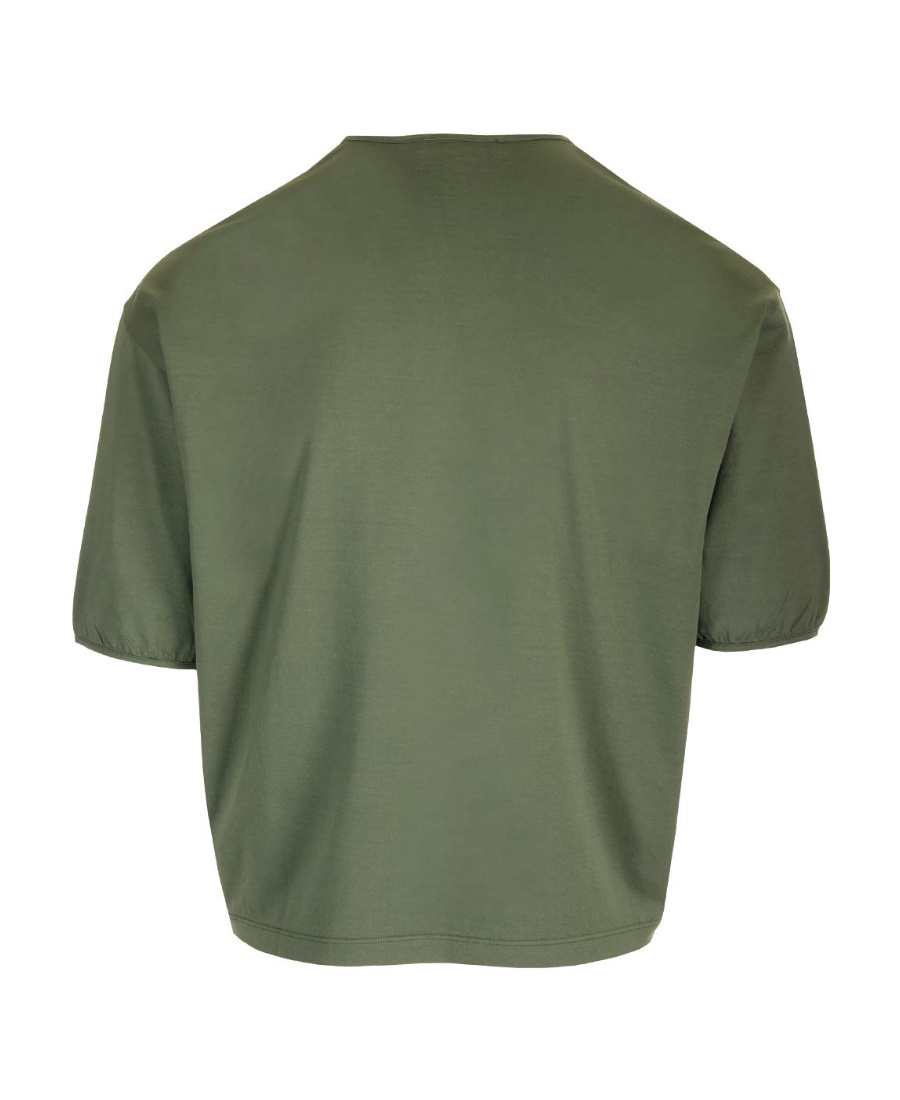 Lemaire Short-sleeve Crewneck T-shirt In Green