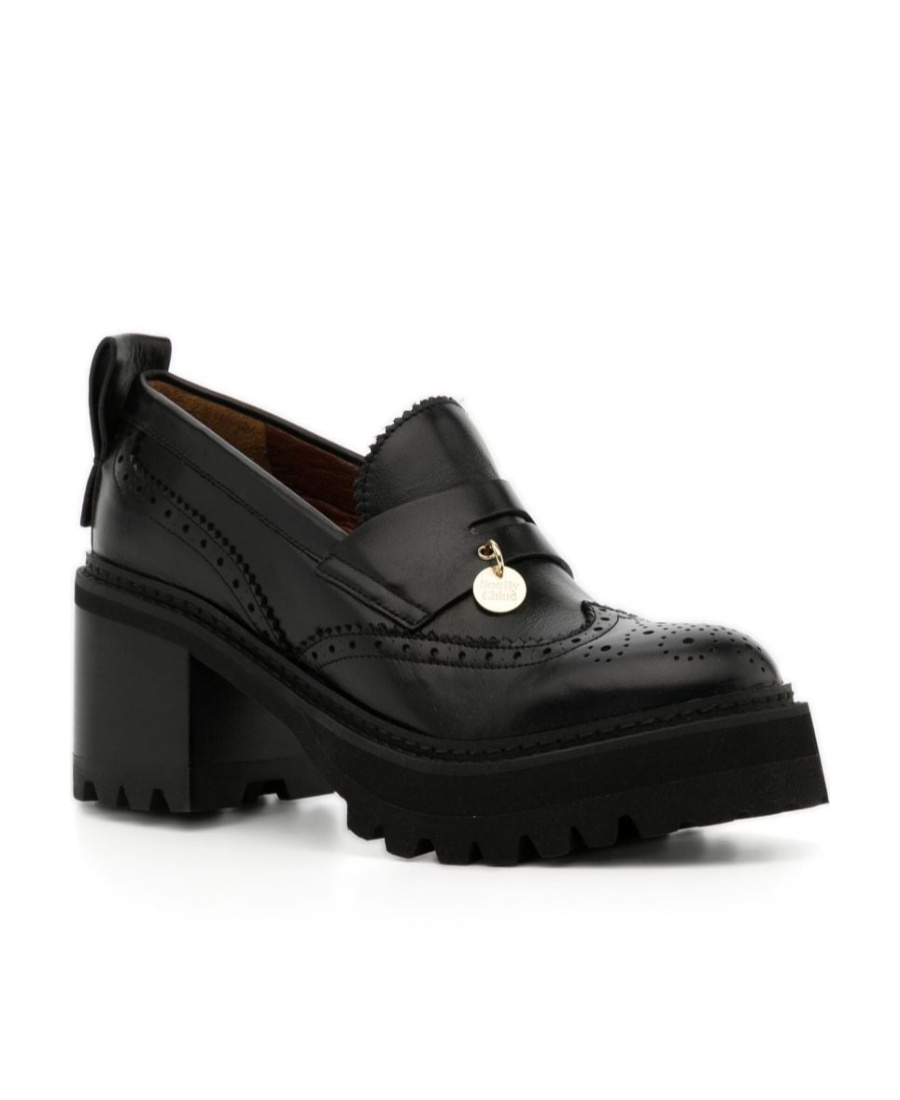 See By Chloé Round-headed High Heels In Black