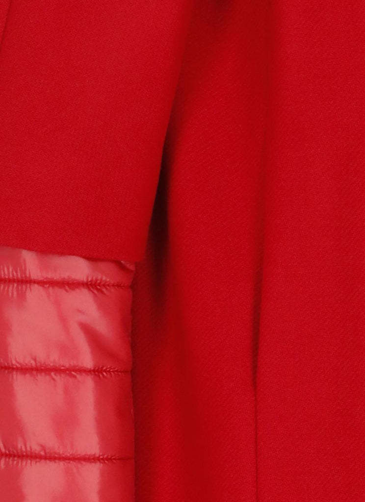 Herno Detachable-panel Coat In Red