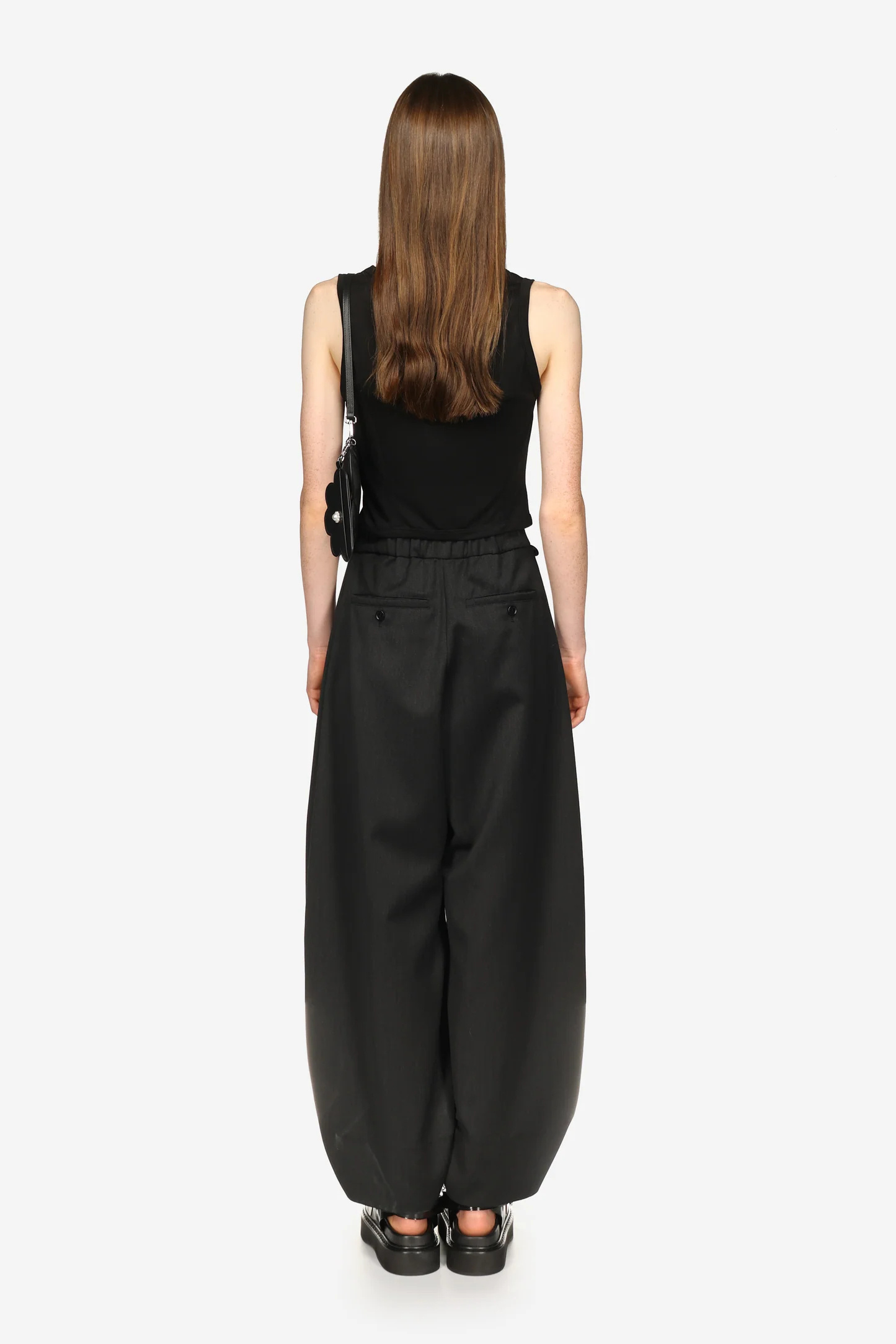Simone Rocha Tie The Hem Vest In Black