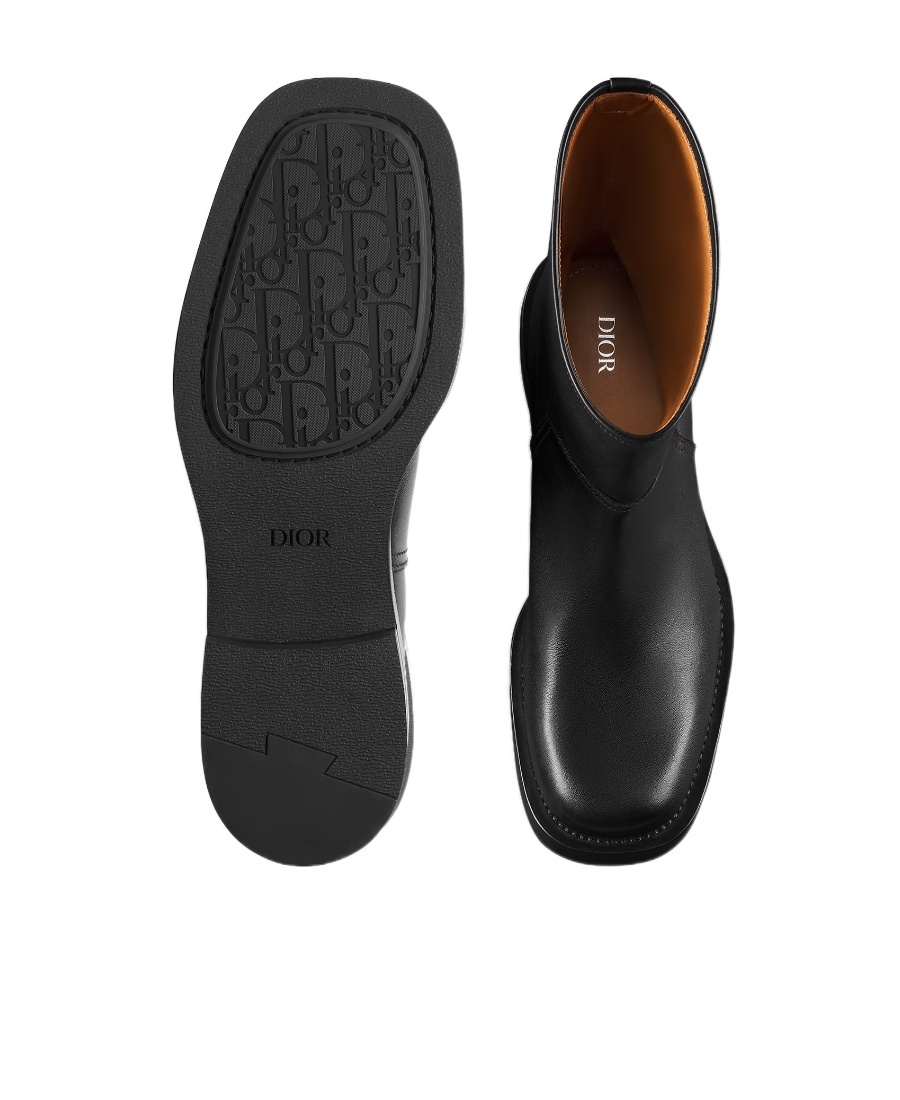 Dior Homme Carlo Square Toe Boots In Black