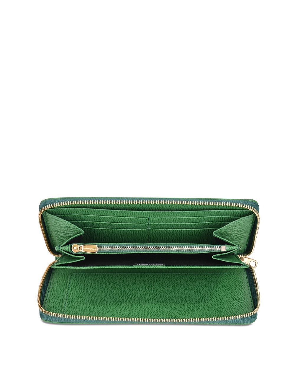 Dolce & Gabbana Logo Details Wallet In Green