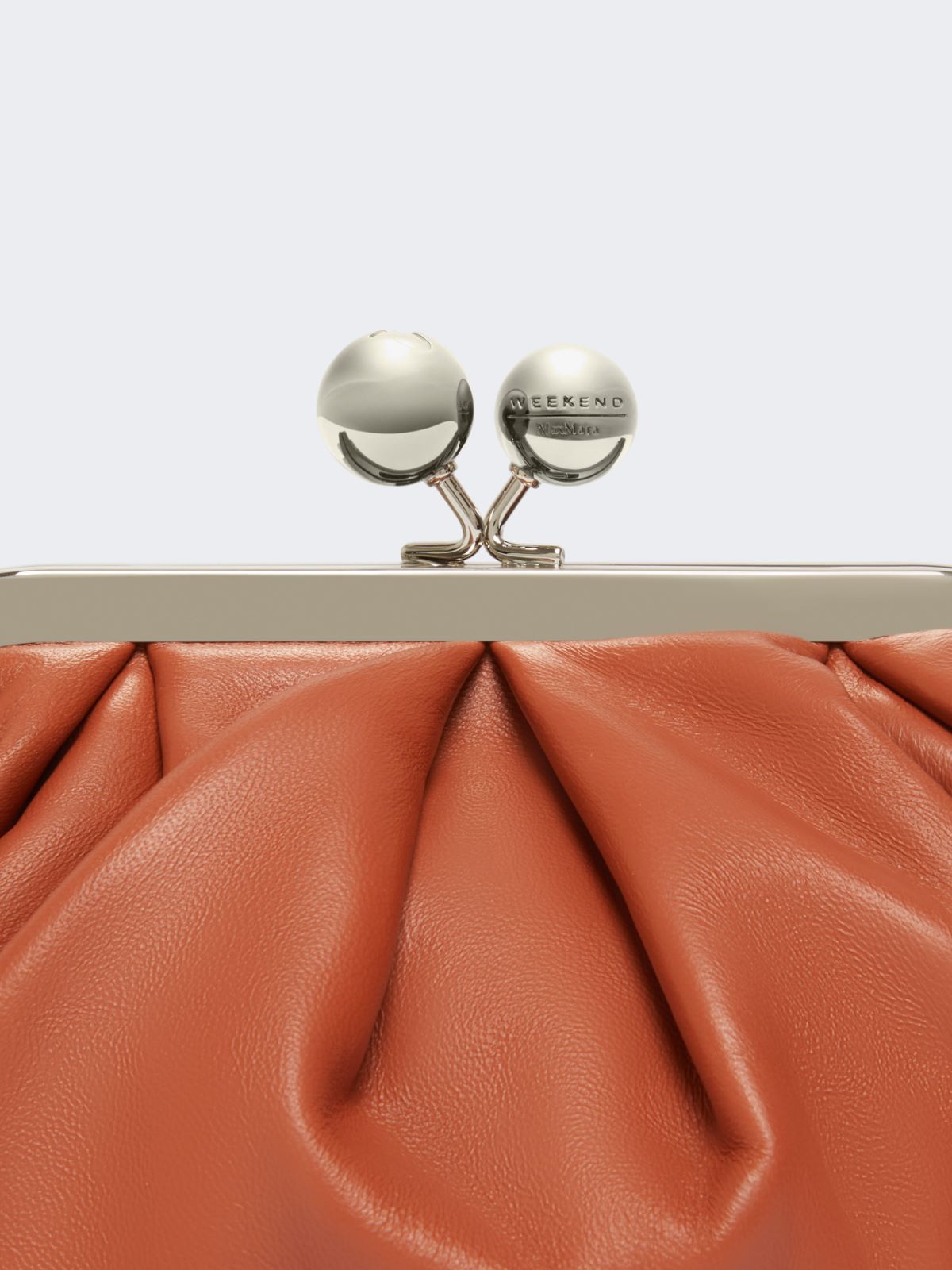 Weekend Max Mara Small Sheepskin Pasticcino Bag In Brown