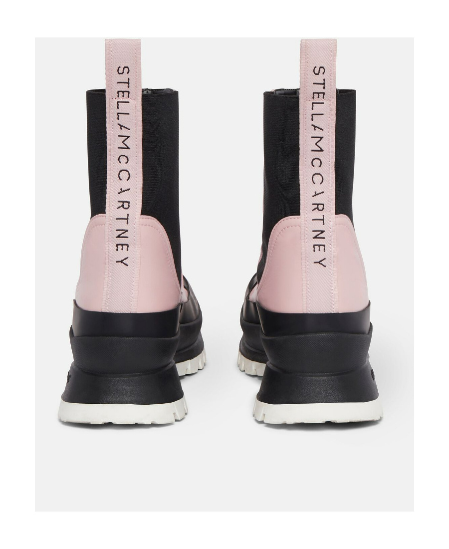 Shop Stella Mccartney Trace Two-tone Ankle Boots In Black