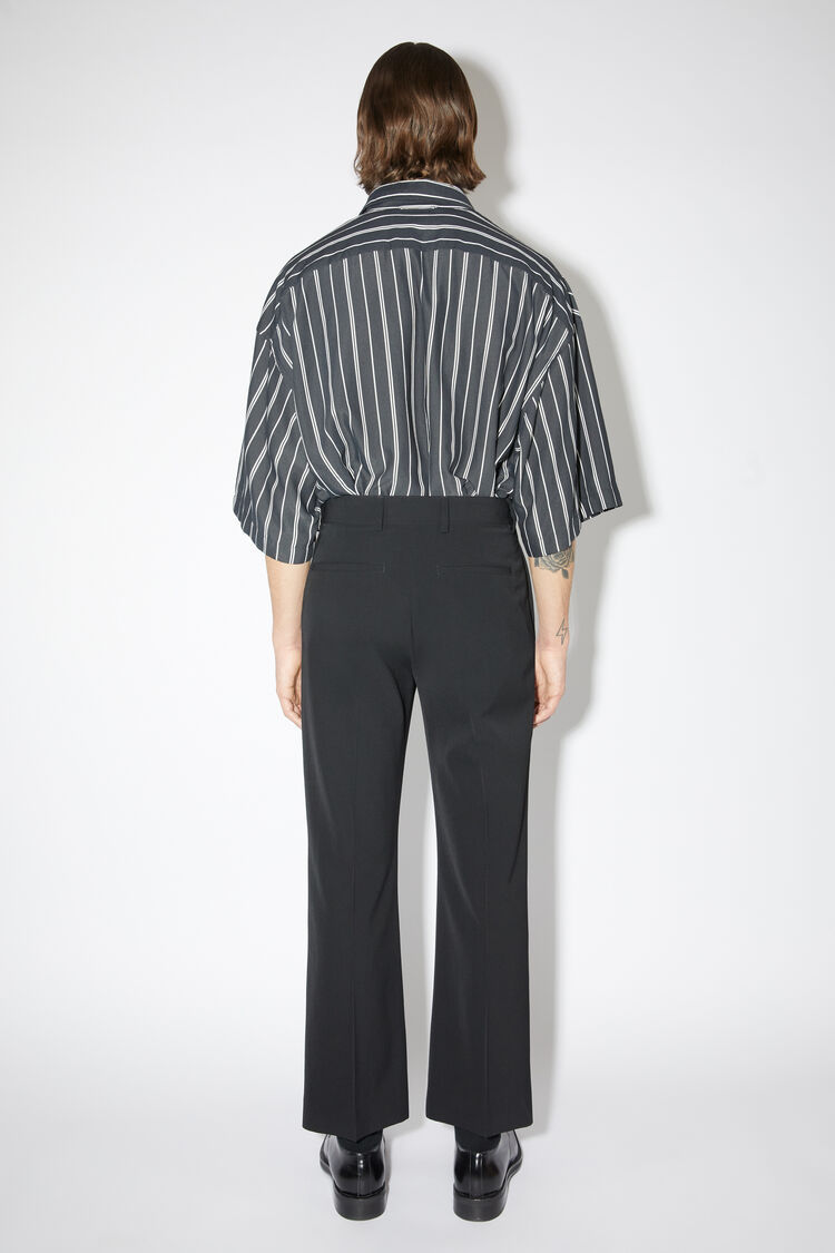 Acne Studios Mid-rise Tailored Trousers In Black