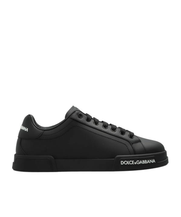 Dolce & Gabbana Lace-up Low-top Casual Shoes In Black