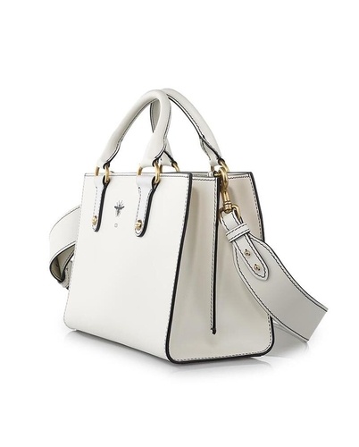 Dior Logo Cross-body Bag In White