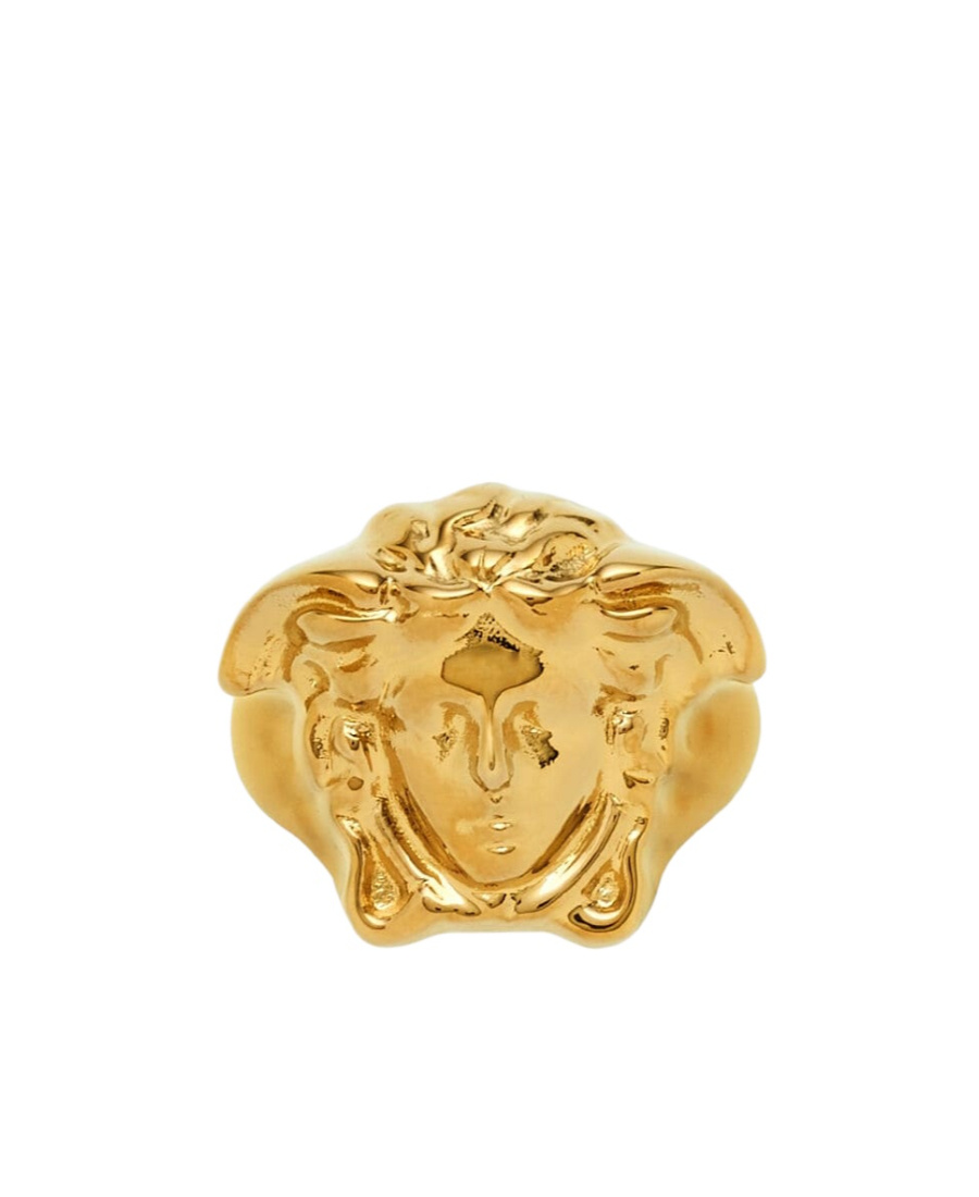Versace Man Ring Man Gold Rings In Yellow