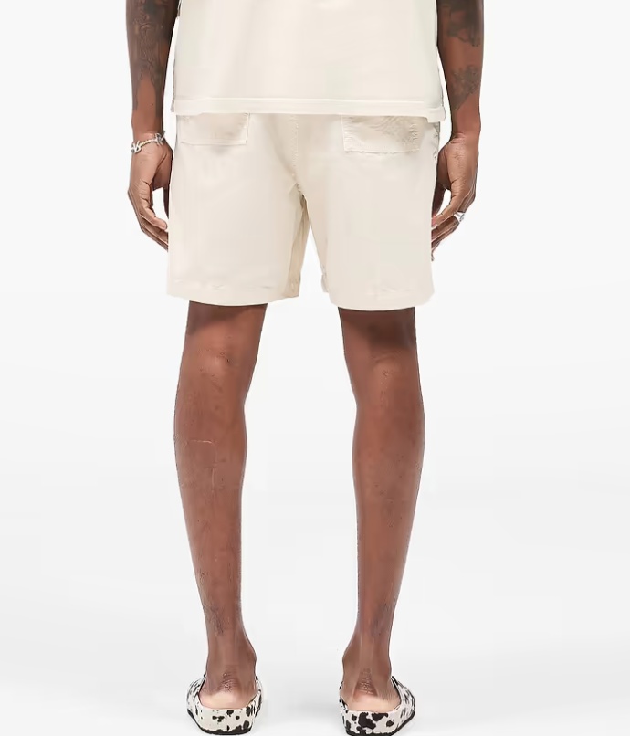 Represent Front Pocket Cargo Short In White
