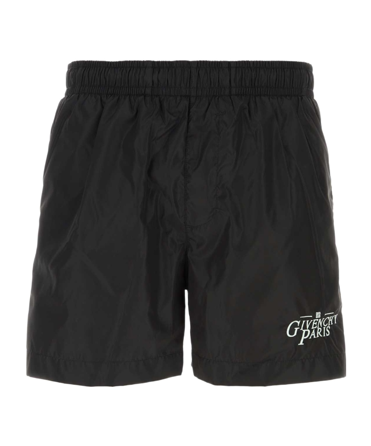 Givenchy Swim Shorts With Logo Signature In Black
