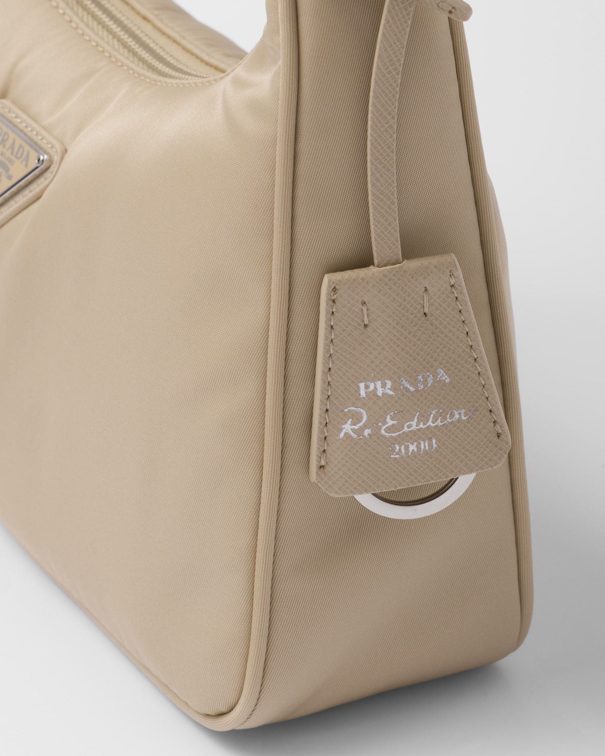Prada Re-edition 2000 Re-nylon Mini Bag In Nude