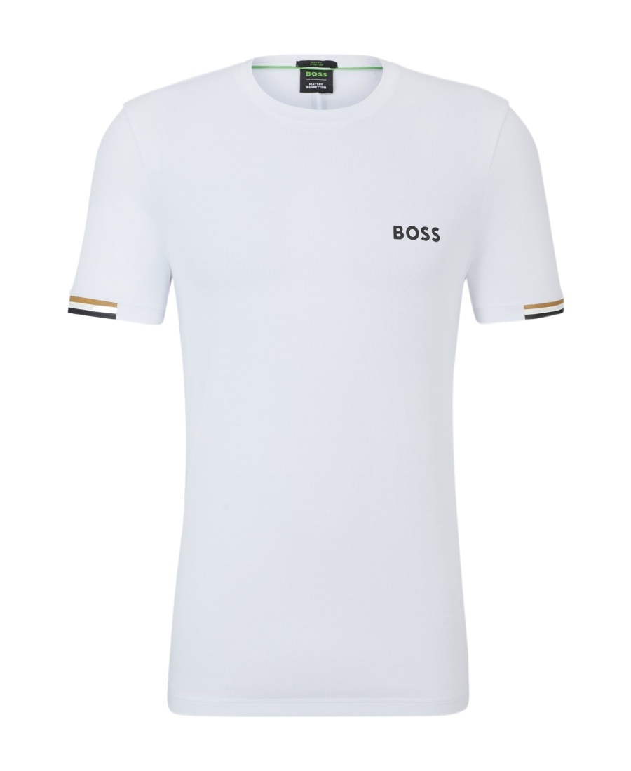 HUGO BOSS PIQU�-WEAVE PERFORMANCE T-SHIRT 