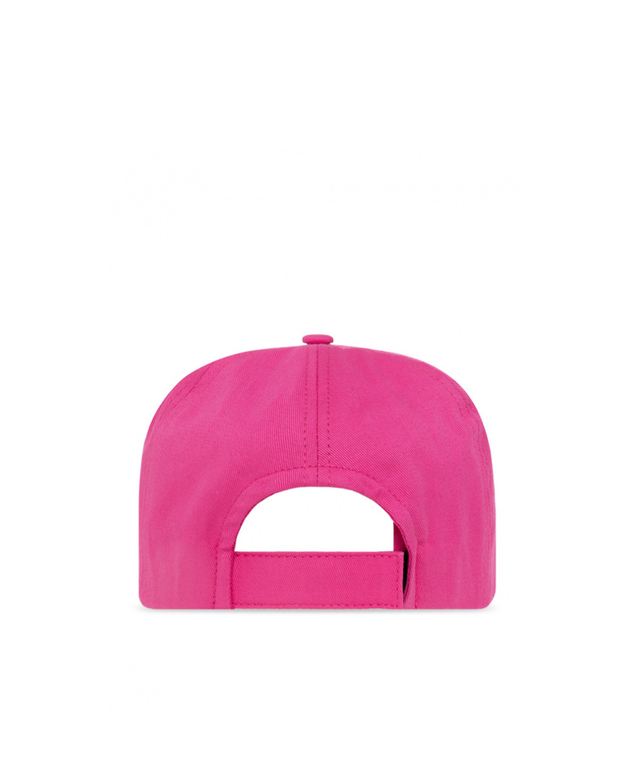 Off-white Off Rounded Baseball Cap Fuchsia Pink In Pink