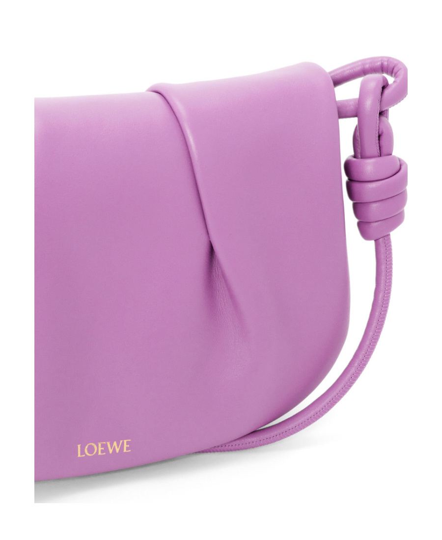 Loewe Small Cubi Anagram Jacquard Canvas And Leather Shoulder Bag In Pink
