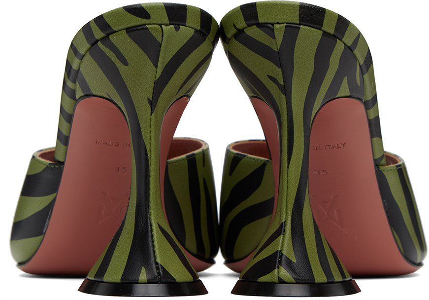 AMINA MUADDI LUPITA STRIPED HIGH-HEELED SANDALS