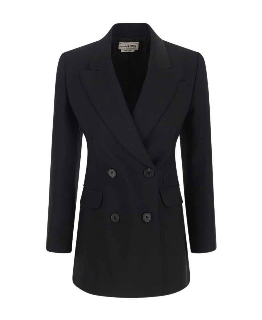 Alexander Mcqueen Women's Wool Blazer In Black