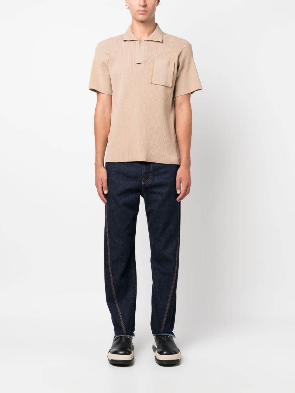 Lanvin Mid-rise Straight-leg Cotton Jeans In Black