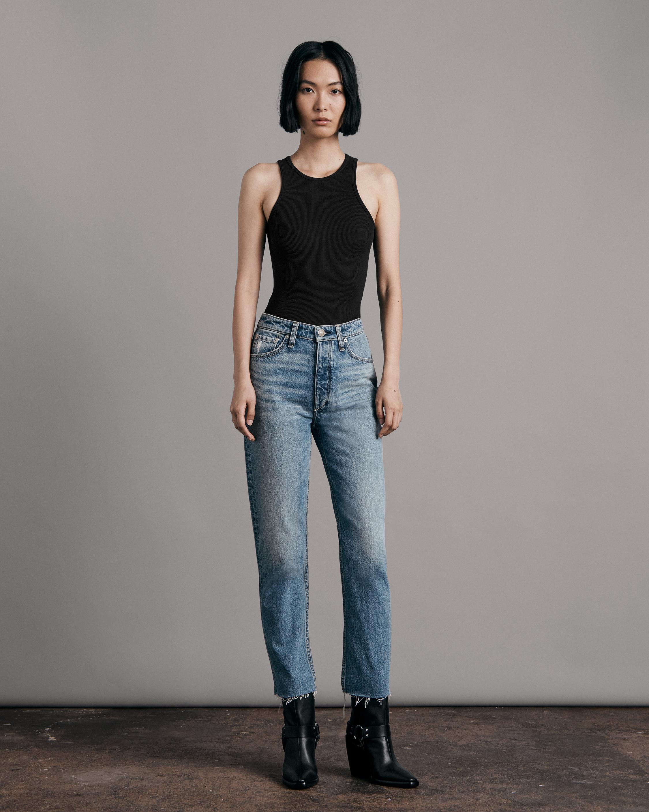 Rag & Bone Rib Vest In Black
