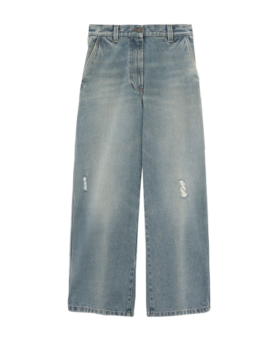 PALM ANGELS PARIS WIDE-LEG JEANS 