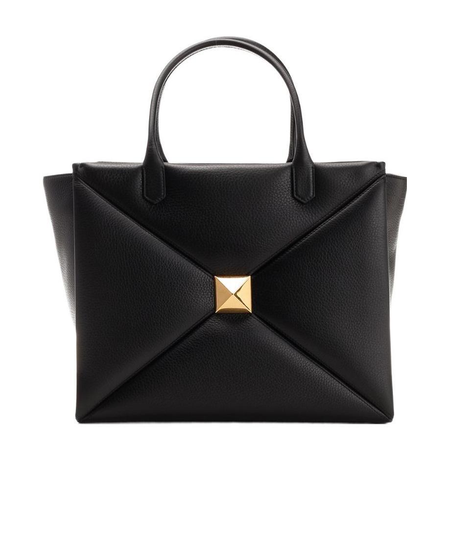 Valentino Logo Handbag In Black