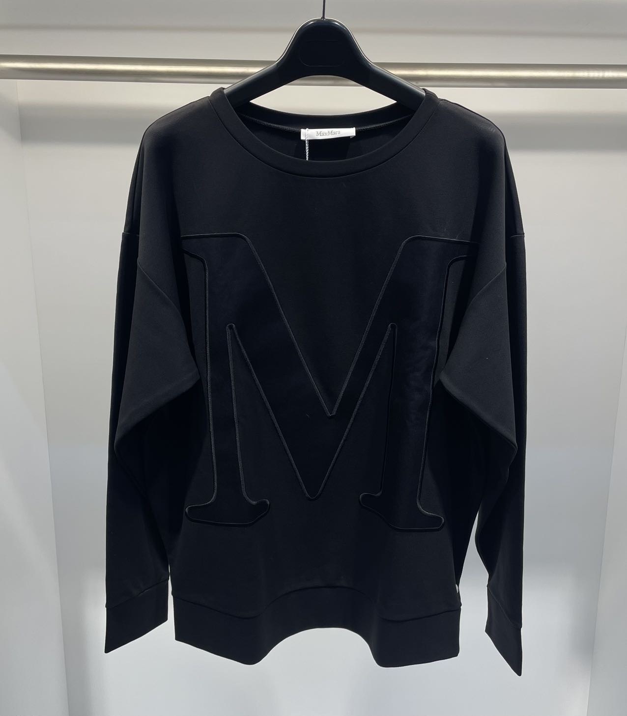 Max Mara Long-sleeved T-shirt In Black