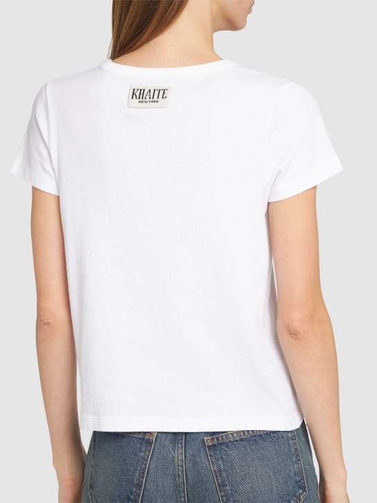 Khaite Devra Cotton Blend Jersey T-shirt