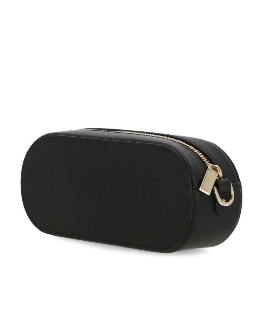 Michael Kors Michael  Logo Appliqué Zipped Clutch Bag In Black